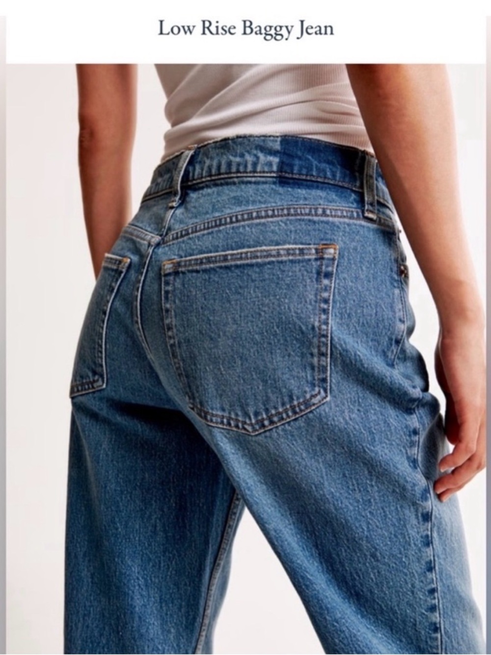 Abercrombie Curve Love Low Rise Baggy Jean - Picture 2 of 4